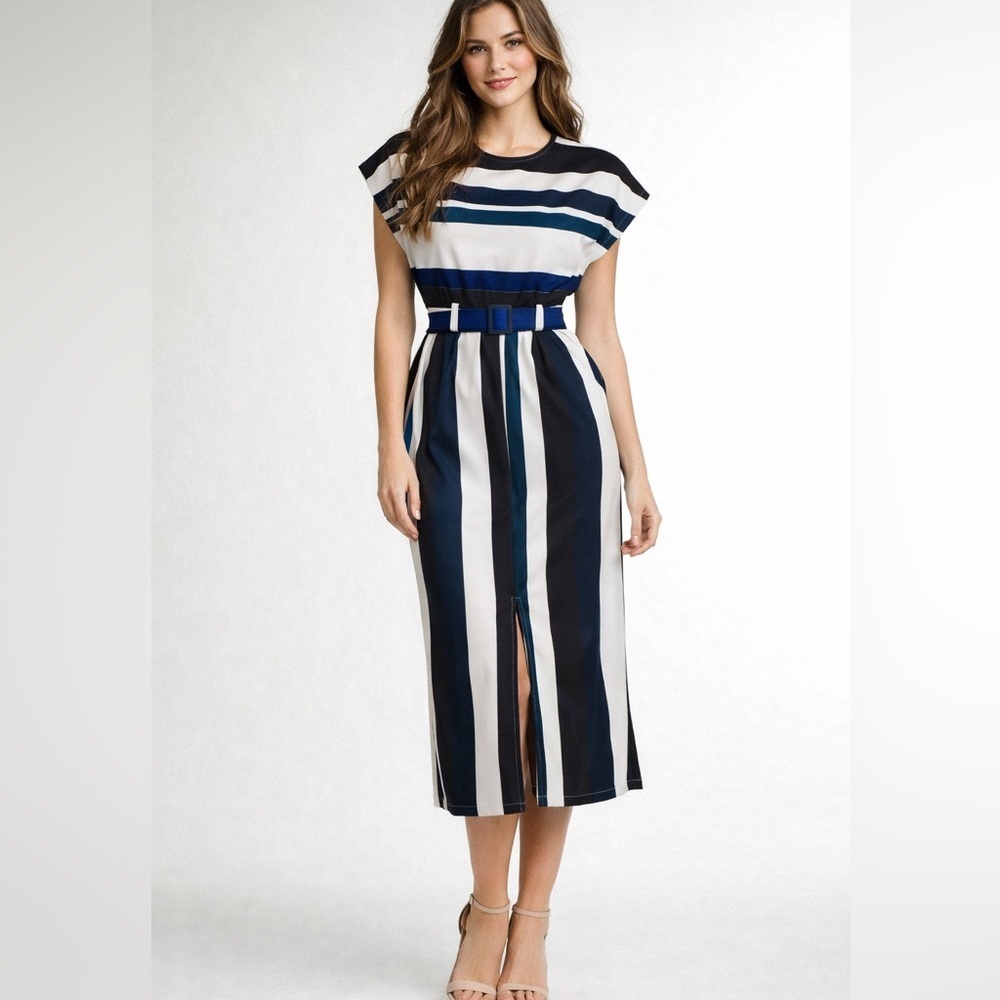 ASOS Midi Striped Retro Dress